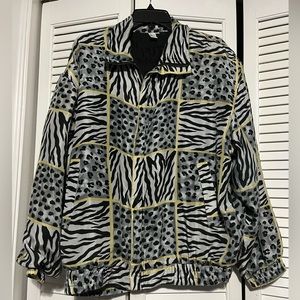 Fuda animal print windbreaker jacket